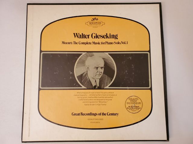 Walter Gieseking Mozart: The Complete Music for Piano Solo, Vol. 1 vinyl record