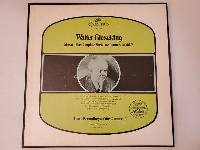 Walter Gieseking Mozart: The Complete Music for Piano Solo, Vol. 2 vinyl record