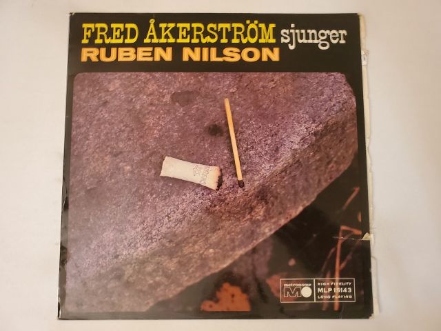 Fred ?kerstr?m sjunger Ruben Nilson vinyl record