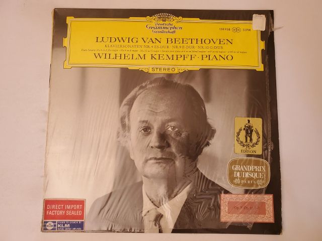 Wilhelm Kempff Klaviersonaten Nr. 4 Es-Dur, Nr. 9 E-Dur, Nr. 10 G-Dur vinyl record