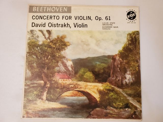 Ludwig van Beethoven Concerto for Violin, Op. 61 vinyl record