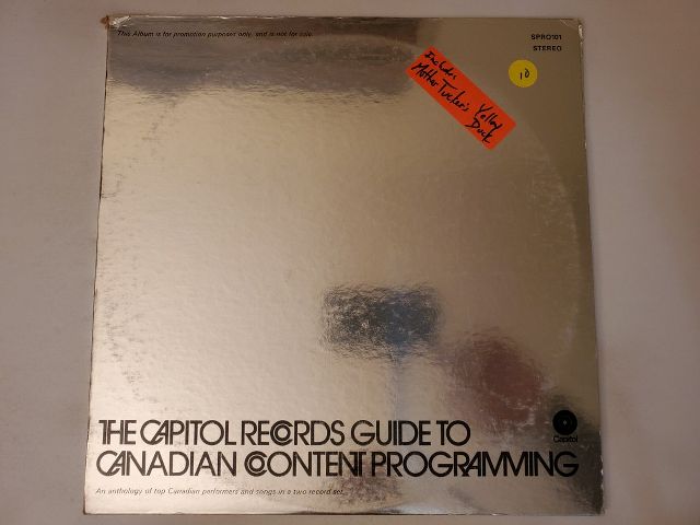 Various Artists The Capitol Records Guide to Canadian Content Programming vinyl record