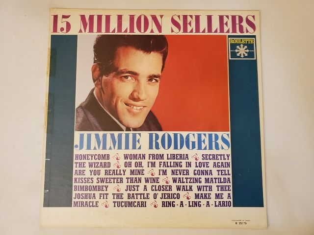 Jimmie Rodgers 15 Million Sellers vinyl record
