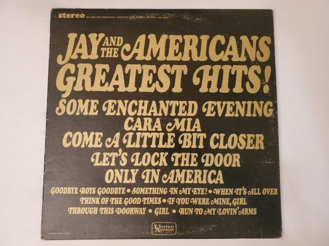 Jay and the Americans Greatest Hits vinyl record