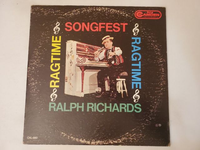 Ralph Richards Ragtime Songfest vinyl record