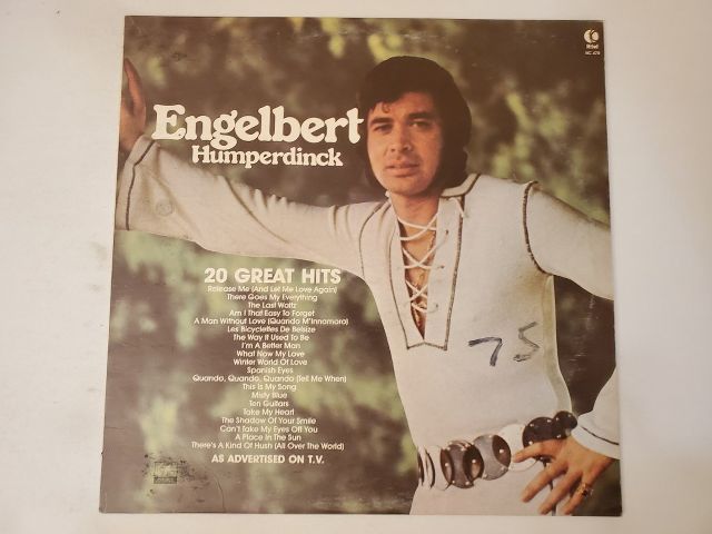 Engelbert Humperdinck 20 Great Hits vinyl record