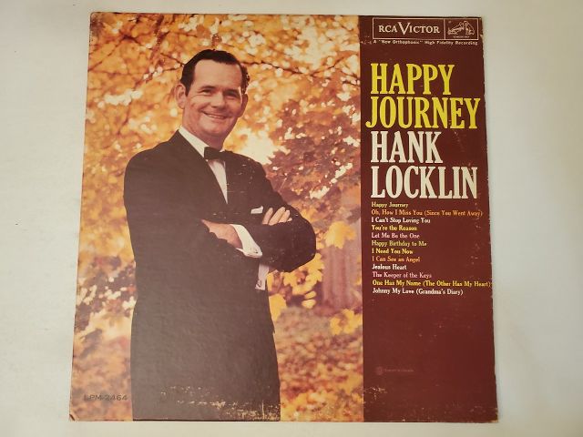 Hank Locklin Happy Journey vinyl record