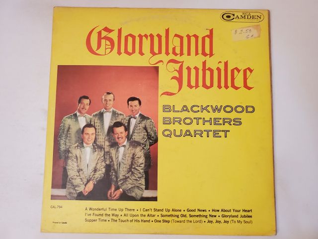 Blackwood Brothers Quartet Gloryland Jubilee vinyl record