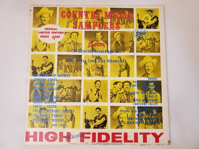 Various Artists Country Music Samplers vinyl record