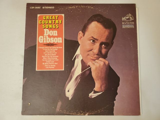 Don Gibson Great Country Songs vinyl record