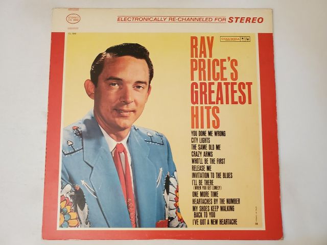 Ray Price Ray Price's Greatest Hits vinyl record