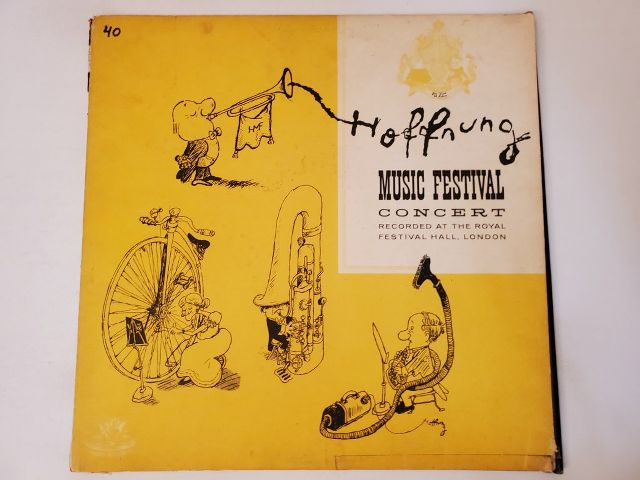 Unknown Hoffnung Music Festival Concert vinyl record