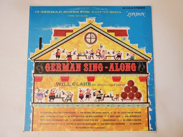 Will Glahe German Sing-Along vinyl record