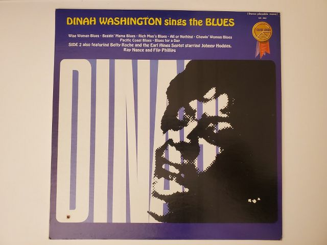 Dinah Washington Dinah Washington Sings the Blues vinyl record