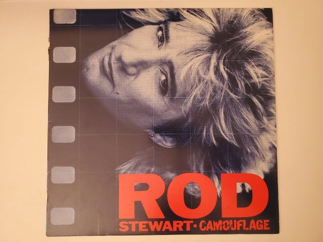 Rod Stewart Camouflage vinyl record