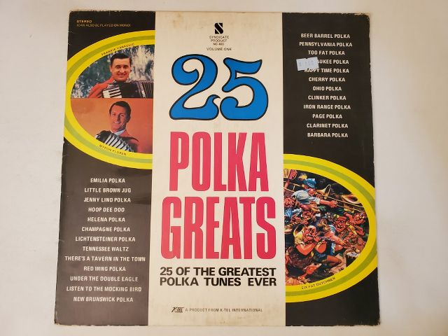 Various Artists 25 Polka Greats vinyl record