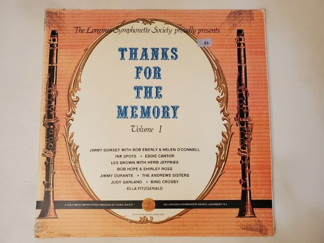 Various Artists Thanks for the Memory, Volume 1 vinyl record