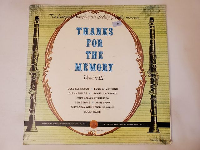 Various Artists Thanks for the Memory Volume III vinyl record