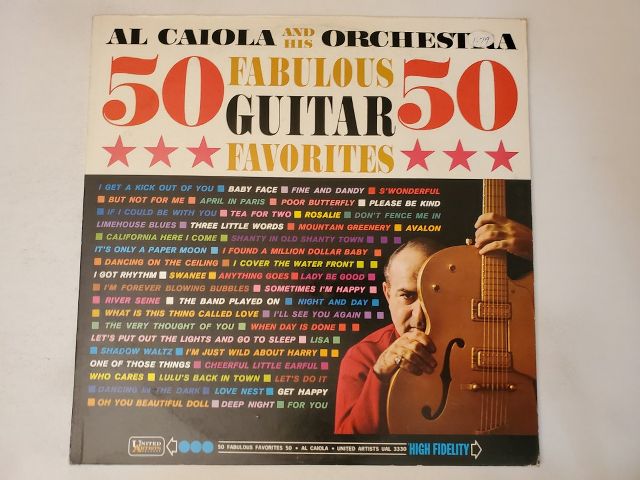 Al Caiola and His Orchestra 50 Fabulous Guitar Favorites vinyl record