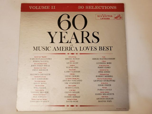 Various Artists 60 Years of Music America Loves Best (Volume II) vinyl record