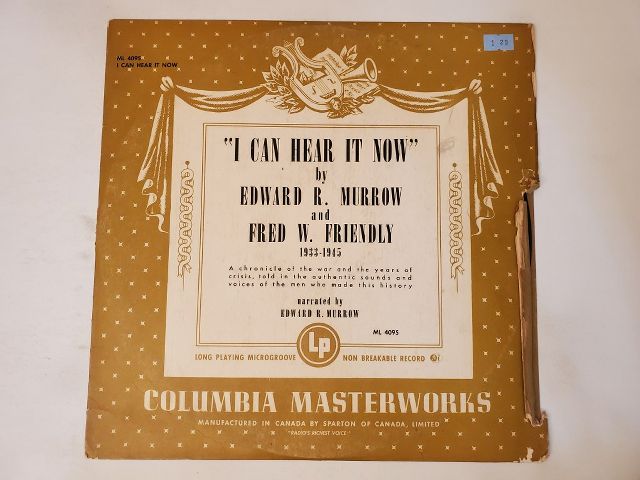 Edward R. Murrow and Fred W. Friendly I Can Hear It Now vinyl record