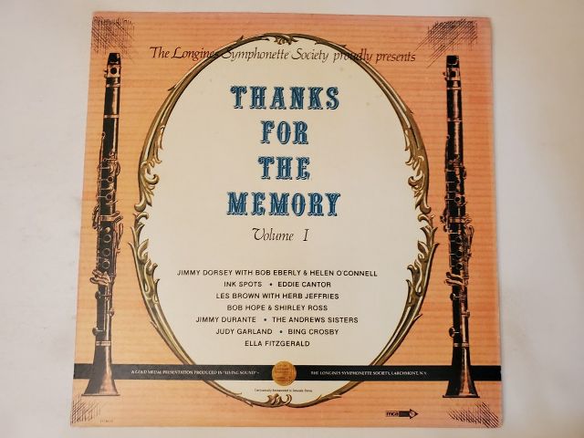 Various Artists Thanks for the Memory Volume I vinyl record