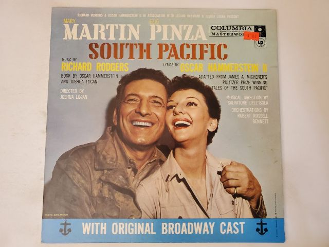 Original Broadway Cast South Pacific vinyl record