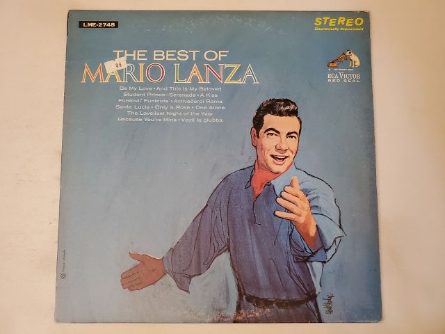 Mario Lanza The Best of Mario Lanza vinyl record