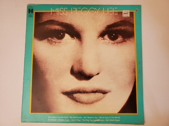 Peggy Lee Miss Peggy Lee vinyl record