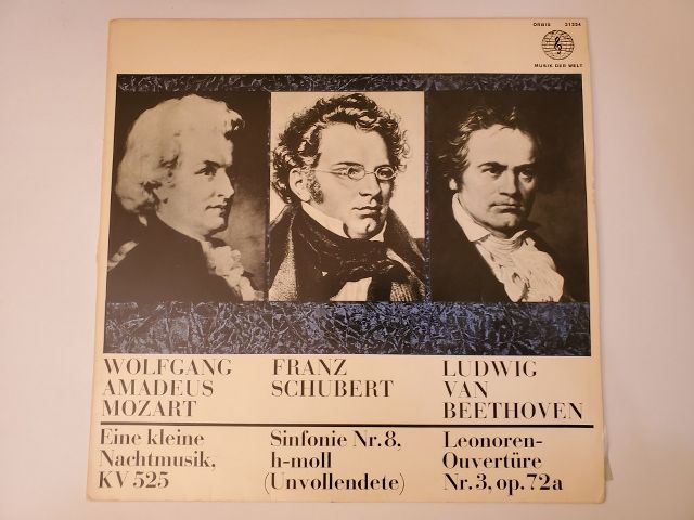 Various Artists Eine kleine Nachtmusik, Sinfonie Nr. 8, Leonoren-Ouvert?re Nr.3 vinyl record