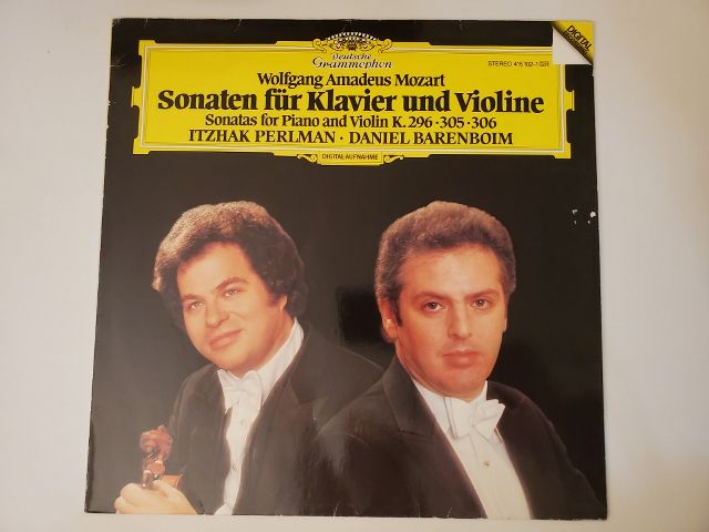 Itzhak Perlman, Daniel Barenboim Sonaten f?r Klavier und Violine (Sonatas for Piano and Violin) K. 296, 305, 306 vinyl record