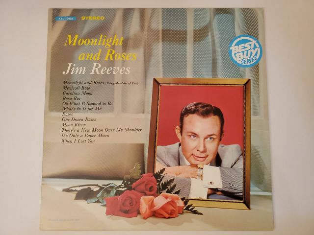 Jim Reeves Moonlight and Roses vinyl record