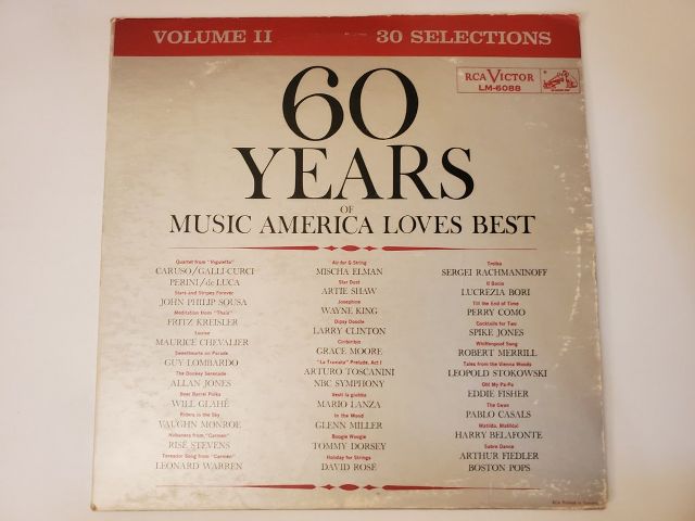 Various Artists 60 Years of Music America Loves Best (Volume II) vinyl record