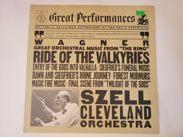 George Szell, Cleveland Orchestra Great Orchestral Music from 'The Ring' vinyl record