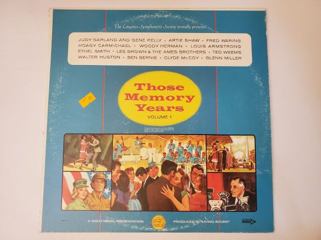 Various Artists Those Memory Years Volume 1 vinyl record