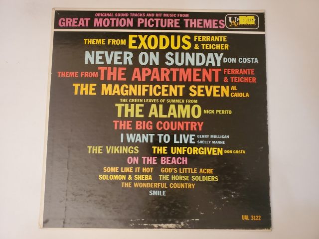 Various Artists Great Motion Picture Themes vinyl record