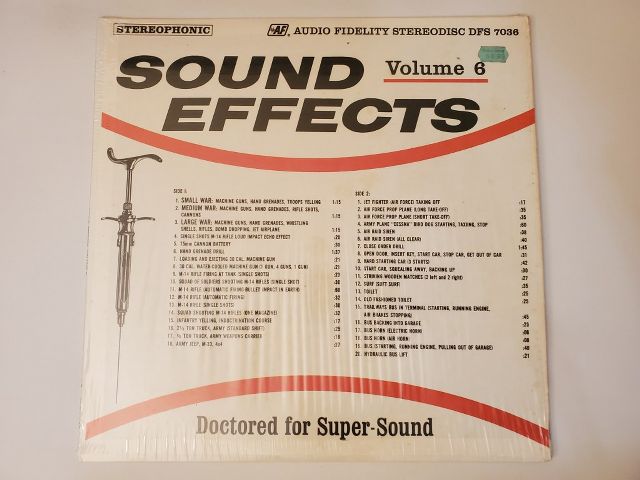 Audio Fidelity Sound Effects Volume 6 vinyl record