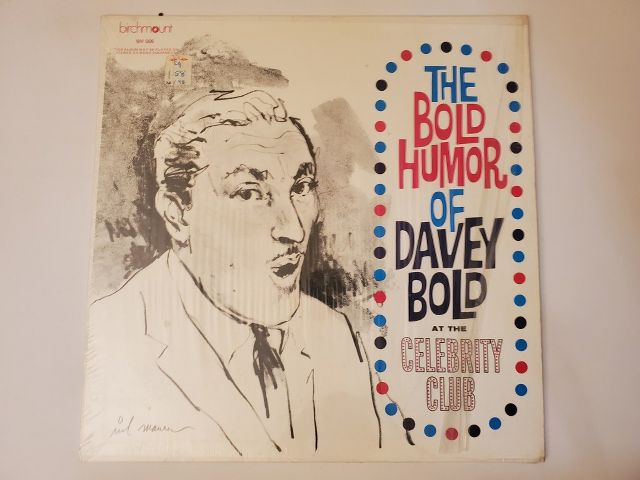 Davey Bold The Bold Humor of Davey Bold at the Celebrity Club vinyl record