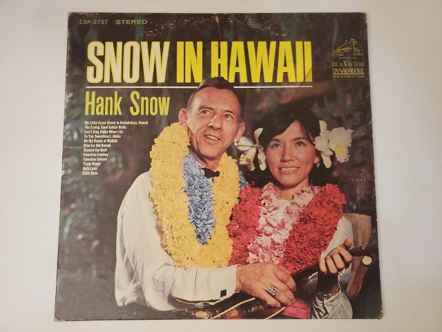 Hank Snow Snow in Hawaii vinyl record