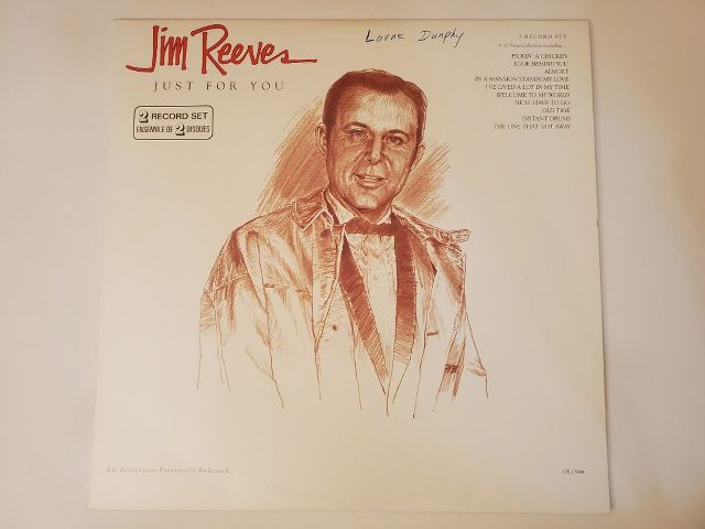 Jim Reeves Just for You vinyl record