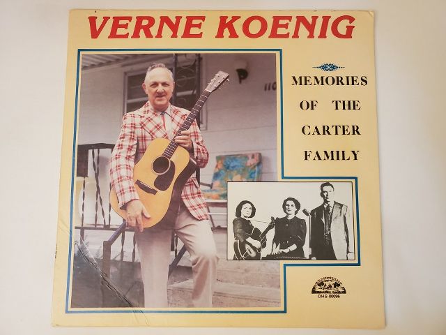 Verne Koenig Memories of the Carter Family vinyl record