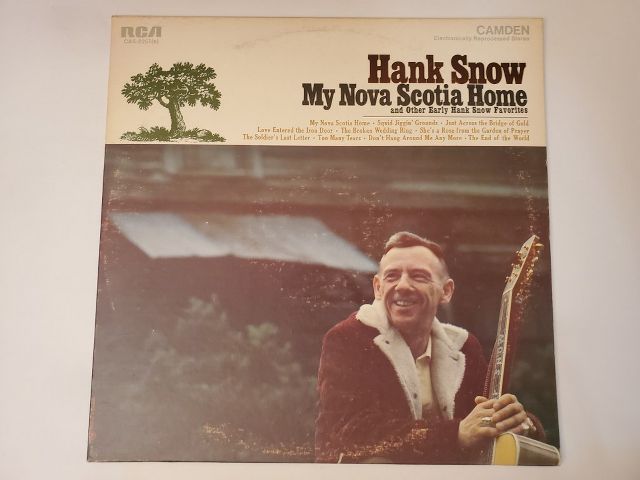 Hank Snow My Nova Scotia Home vinyl record