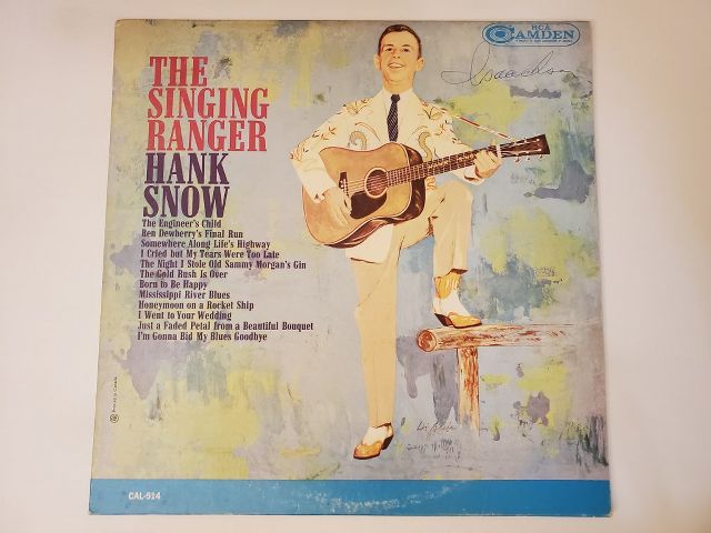 Hank Snow The Singing Ranger vinyl record