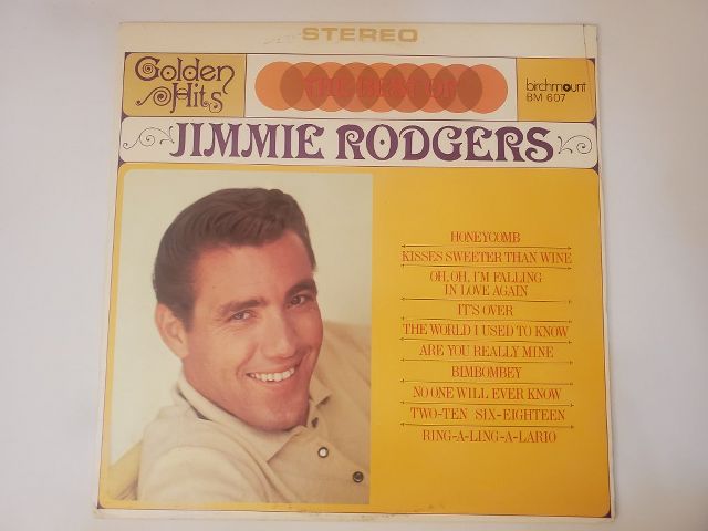 Jimmie Rodgers Golden Hits: The Best of Jimmie Rodgers vinyl record