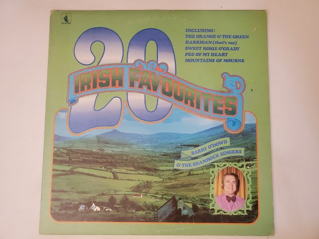 Barry O'Dowd & The Shamrock Singers 20 Irish Favourites vinyl record