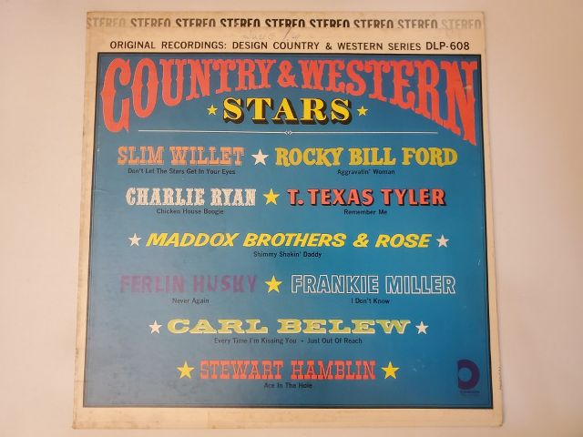 Various Artists Country & Western Stars vinyl record