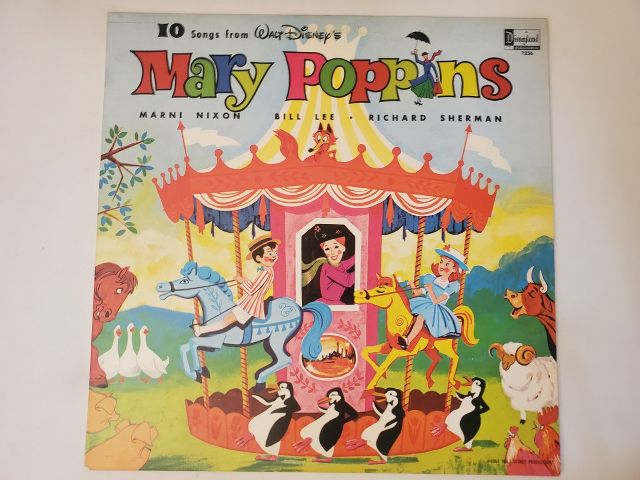 Marni Nixon, Bill Lee, Richard Sherman 10 Songs from Walt Disney's Mary Poppins vinyl record
