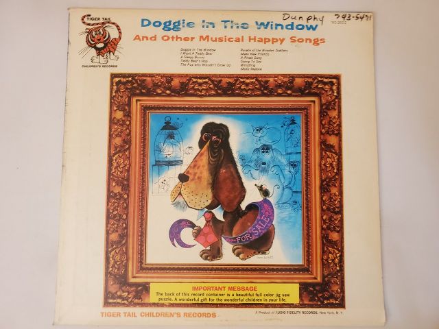 Unknown Doggie in the Window and Other Musical Happy Songs vinyl record