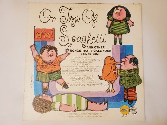 Golden Orchestra and Chorus On Top of Spaghetti and Other Songs That Tickle Your Funnybone vinyl record