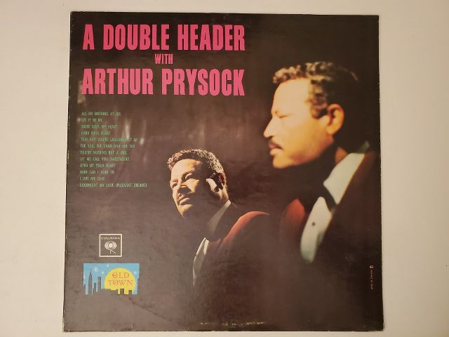 Arthur Prysock A Double Header with Arthur Prysock vinyl record